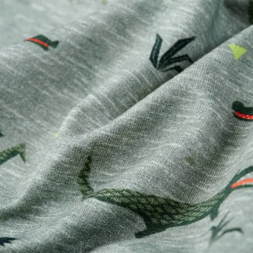 Világos keki melange gyerekpulóver 116