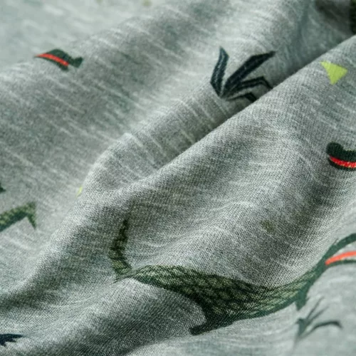 Világos keki melange gyerekpulóver 128