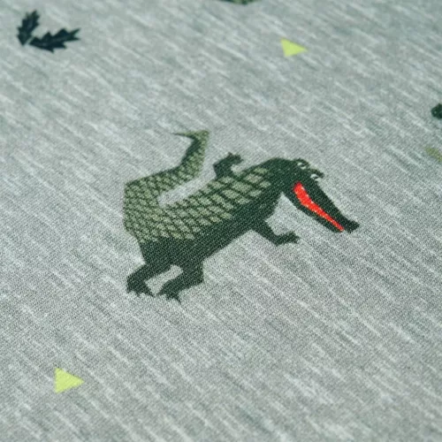 Világos keki melange gyerekpulóver 140