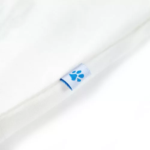 Ekrü színű rövid ujjú gyerekpóló 140