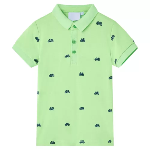 Neon zöld gyerekpólóing 92