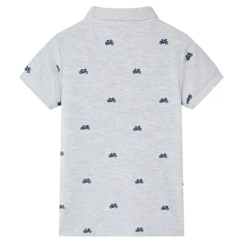 Szürke melange gyerekpólóing 140