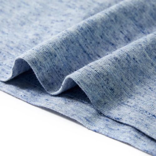 Kék melange rövid ujjú gyerekpóló 116