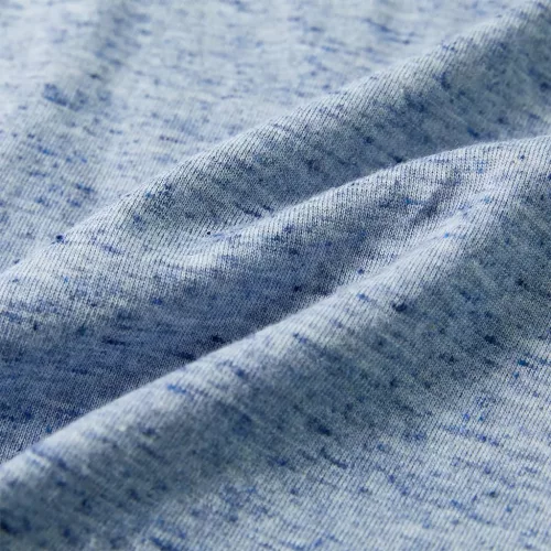 Kék melange rövid ujjú gyerekpóló 128