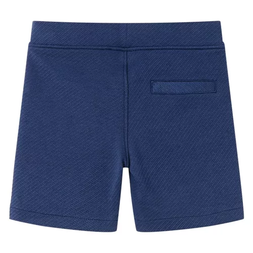 Sötétkék gyerekrövidnadrág húzózsinórral 116