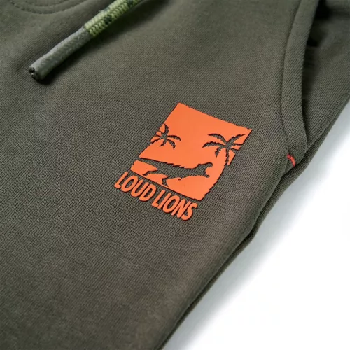 Sötét keki gyerekrövidnadrág húzózsinórral 116