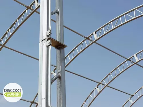 TP HIGHLANDER 12,2x12m erősített ipari sátorcsarnok / mezőgazdasági sátor nehezen éghető PRIMEtex 2300 ponyvával