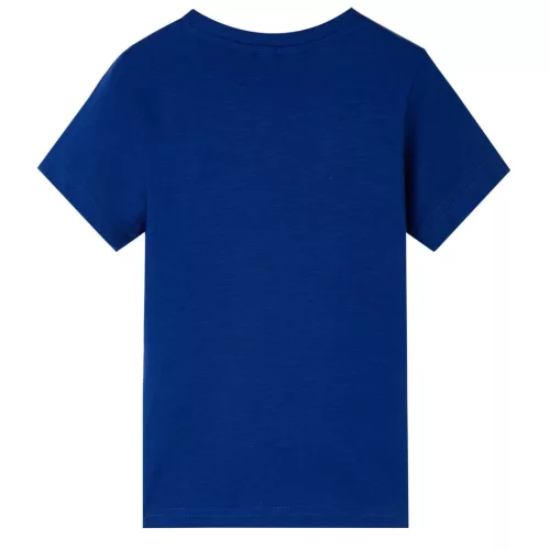 Sötétkék rövid ujjú gyerekpóló 128