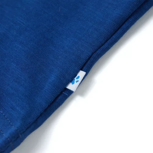 Sötétkék rövid ujjú gyerekpóló 128