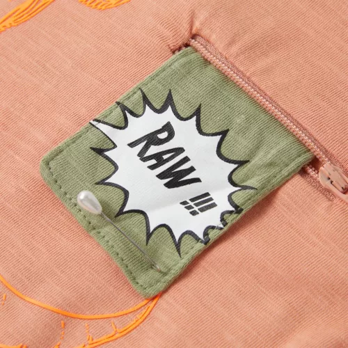 Világos narancssárga rövid ujjú gyerekpóló 128