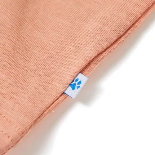 Világos narancssárga rövid ujjú gyerekpóló 128