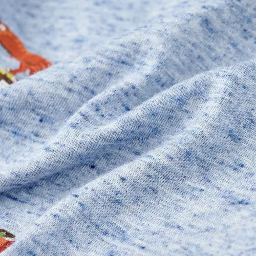 Kék melange gyerekpóló 128