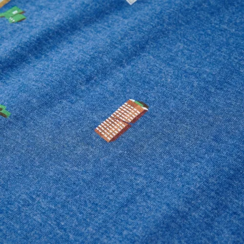 Sötétkék melange gyerekpóló 104