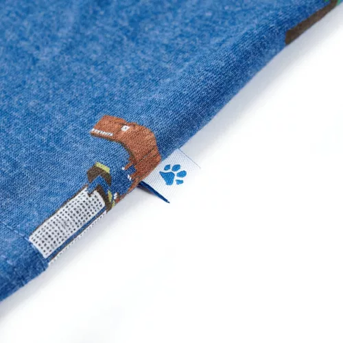 Sötétkék melange gyerekpóló 104