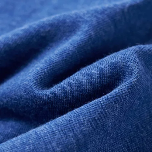 Sötétkék melange gyerekpóló 128