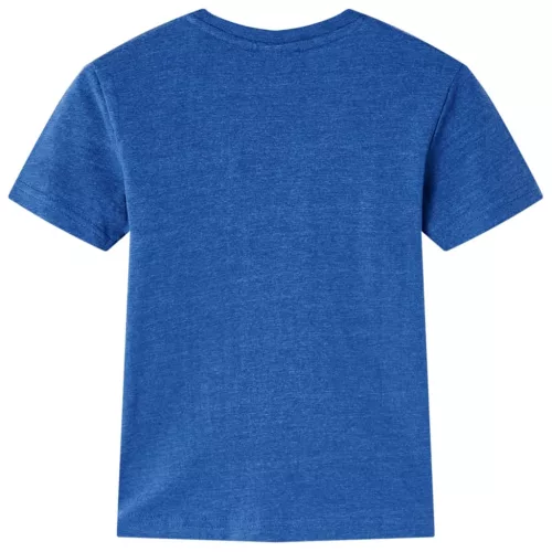 Sötétkék melange gyerekpóló 140