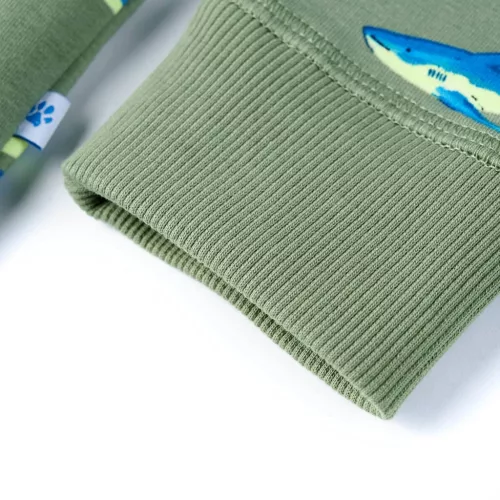 Világos keki gyerekpulóver 140