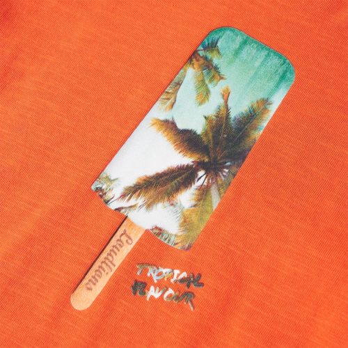 Sötét narancssárga gyerekpóló 128