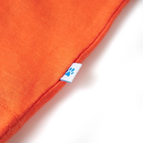 Sötét narancssárga gyerekpóló 128