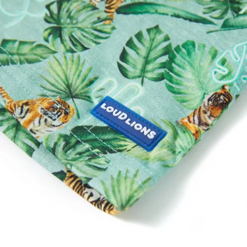 Világoszöld melange gyerekpóló 128