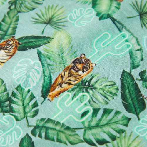 Világoszöld melange gyerekpóló 140