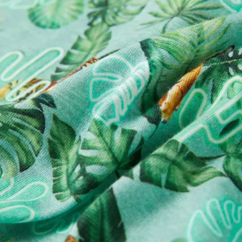 Világoszöld melange gyerekpóló 140