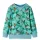 Világoszöld melange gyerekpulóver 128