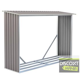 EPT Tüzifatároló 181 - 242 x 75 cm, szürke