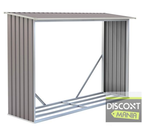 EPT Tüzifatároló 181 - 242 x 75 cm, szürke