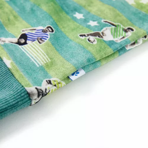 Világoszöld melange gyerekpulóver 116