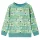 Világoszöld melange gyerekpulóver 140