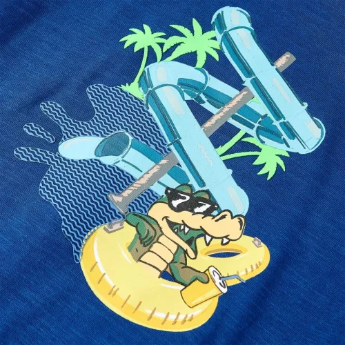 Sötétkék gyerekpóló 128