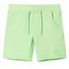 Fluo zöld gyerekrövidnadrág 128