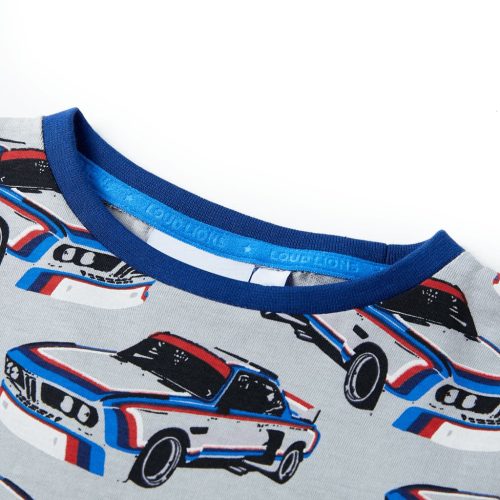 Szürke rövid ujjú gyerekpizsama 116