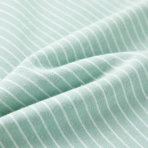 Világos mentaszínű csíkos gyerekpóló 104