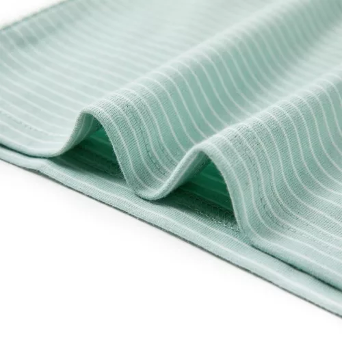 Világos mentaszínű csíkos gyerekpóló 128