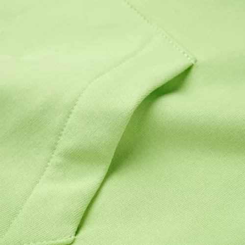 Kék és halvány sárga kapucnis gyerekpulóver 92