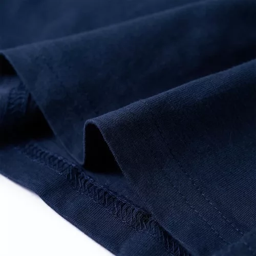 Tengerészkék melange hosszú ujjú gyerekpóló 128