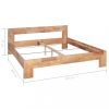 VID čvrsti okvir kreveta od hrastovog drveta 160x200 cm