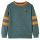 Sötétzöld melange gyerekpulóver 92