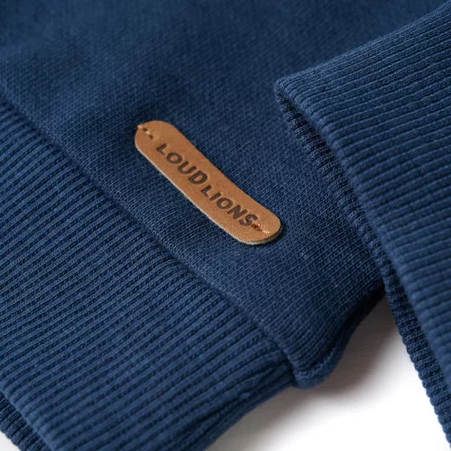 Indigókék gyerekpulóver 116