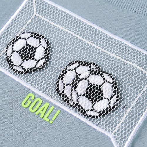 Világoskék hosszú ujjú gyerekpóló 104