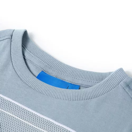 Világoskék hosszú ujjú gyerekpóló 116