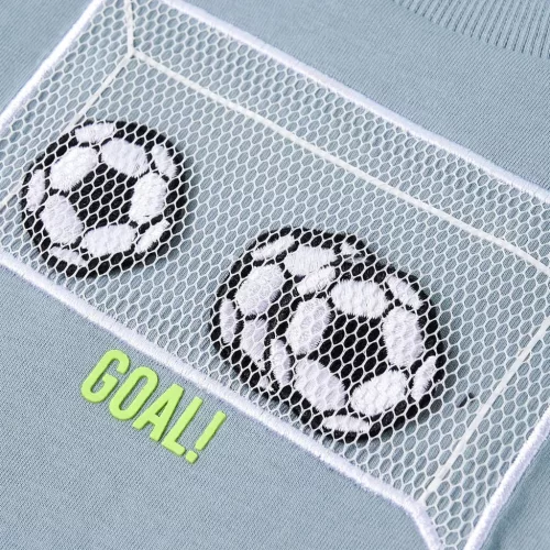 Világoskék hosszú ujjú gyerekpóló 116