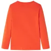 Élénk narancssárga hosszú ujjú gyerekpóló 104