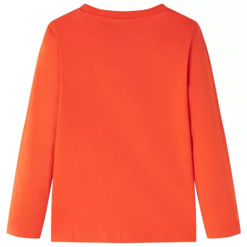 Élénk narancssárga hosszú ujjú gyerekpóló 104