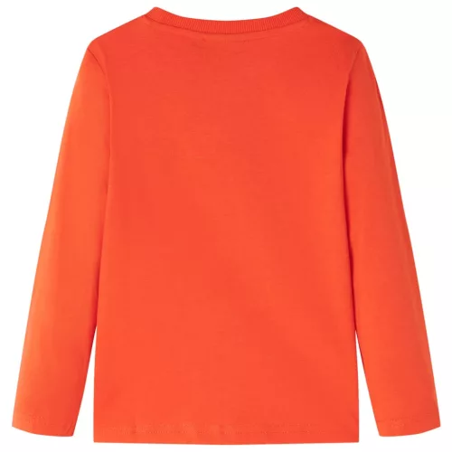 Élénk narancssárga hosszú ujjú gyerekpóló 116