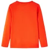 Élénk narancssárga hosszú ujjú gyerekpóló 104