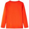 Élénk narancssárga hosszú ujjú gyerekpóló 116