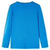 Kobaltkék hosszúujjú gyerekpóló 140